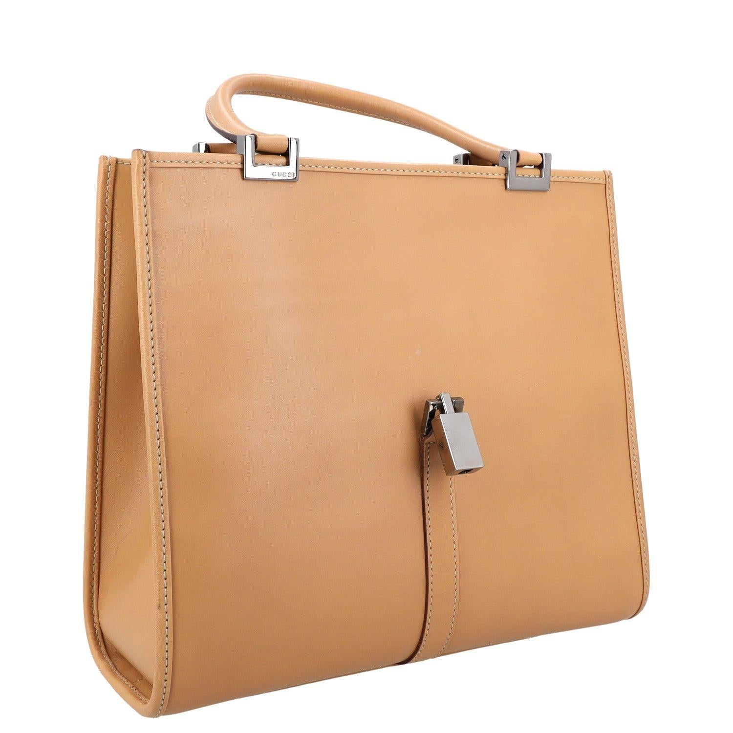 Gucci Jackie Beige Leather Bag