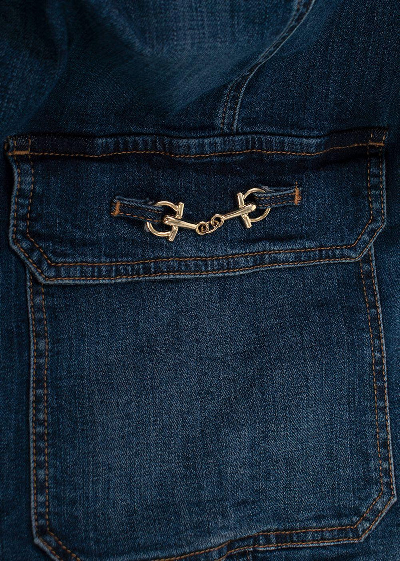 Marina Rinaldi Sport Dark Blue Wash Denim Jacket