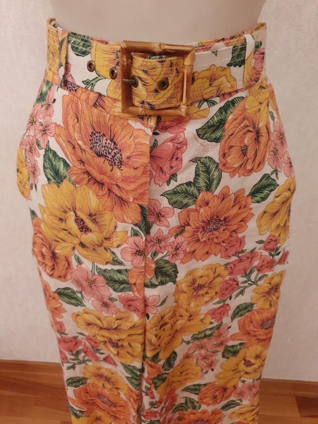 ZIMMERMANN Poppy Floral Print Flared Trousers