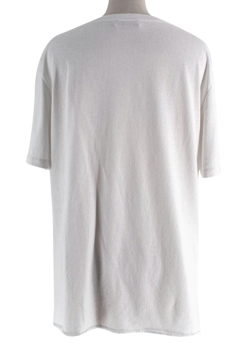 Saint Laurent White Flag League Tee
