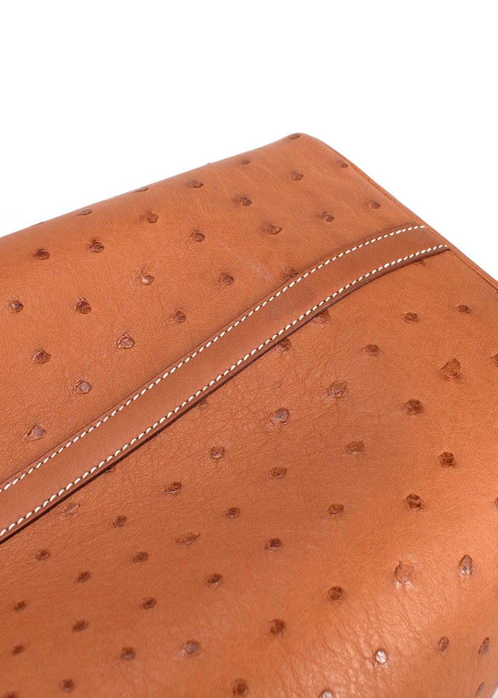 Hermes  Picotin Lock 22 in Gold Ostrich Leather with Palladium Hardware
