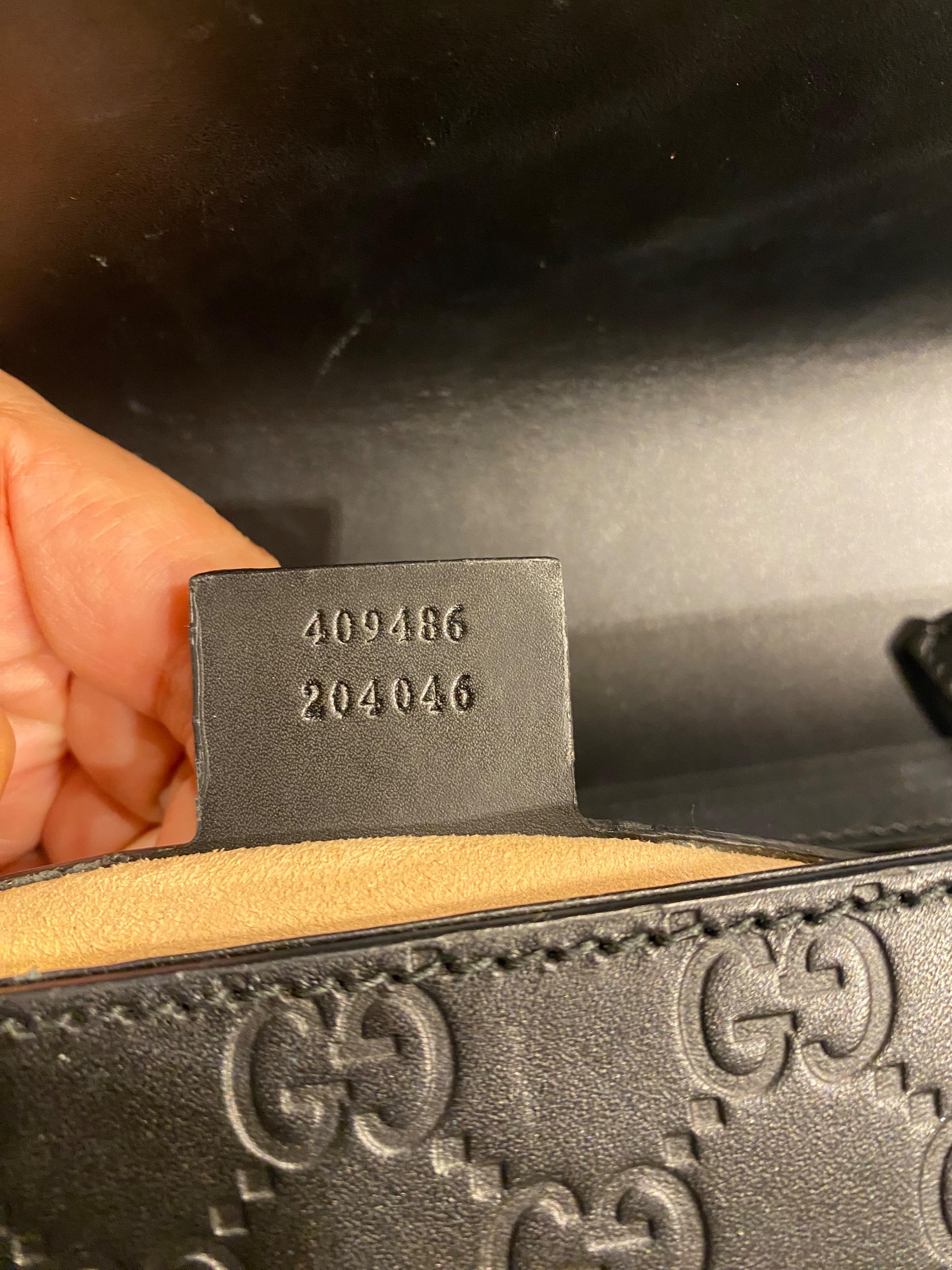 Black Guccissima Medium Padlock Shoulder Bag