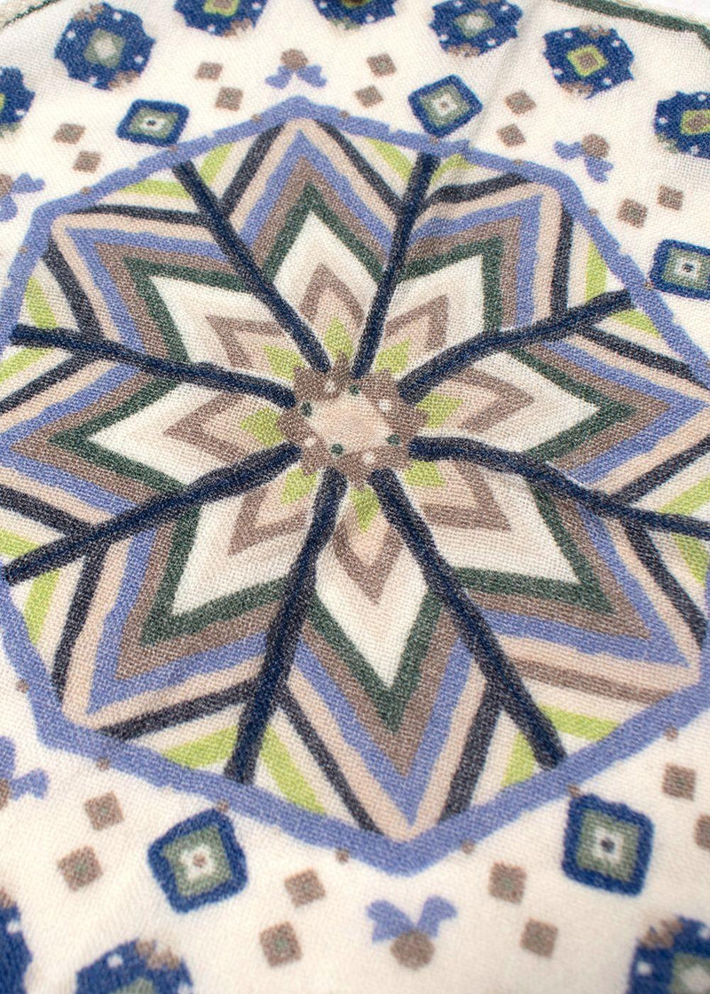 Geometric Wool Handkerchief