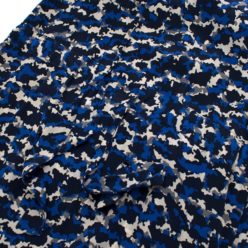 Max & Moi Camouflage Print Silk Short Dress