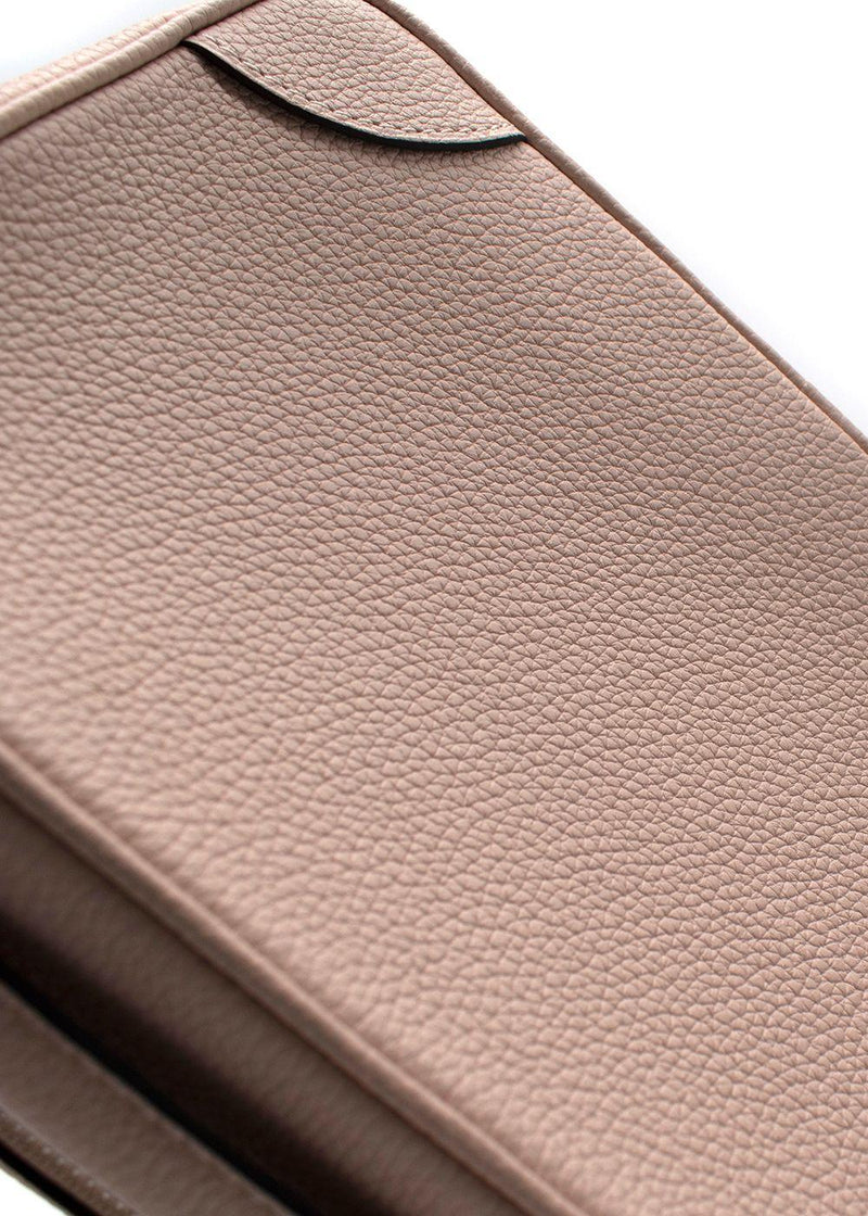 Moynat Camera Very Pale Pink Leather Crossbody Bag