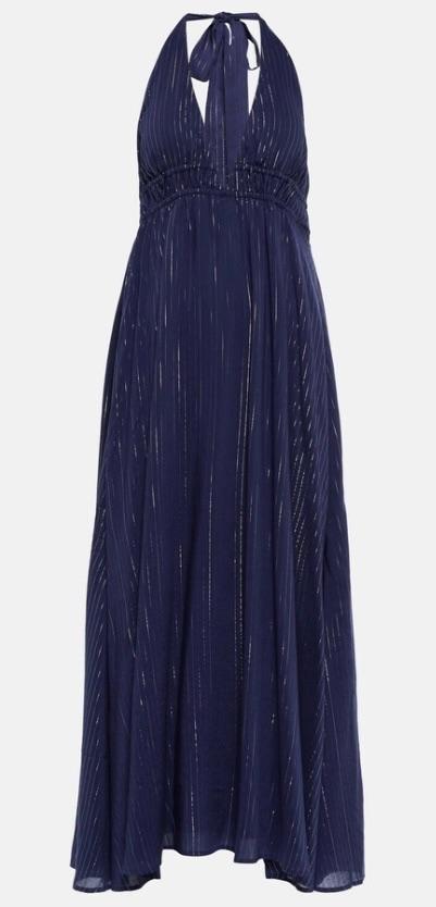 Heidi Klein Blue Midnight Thread Midi Dress