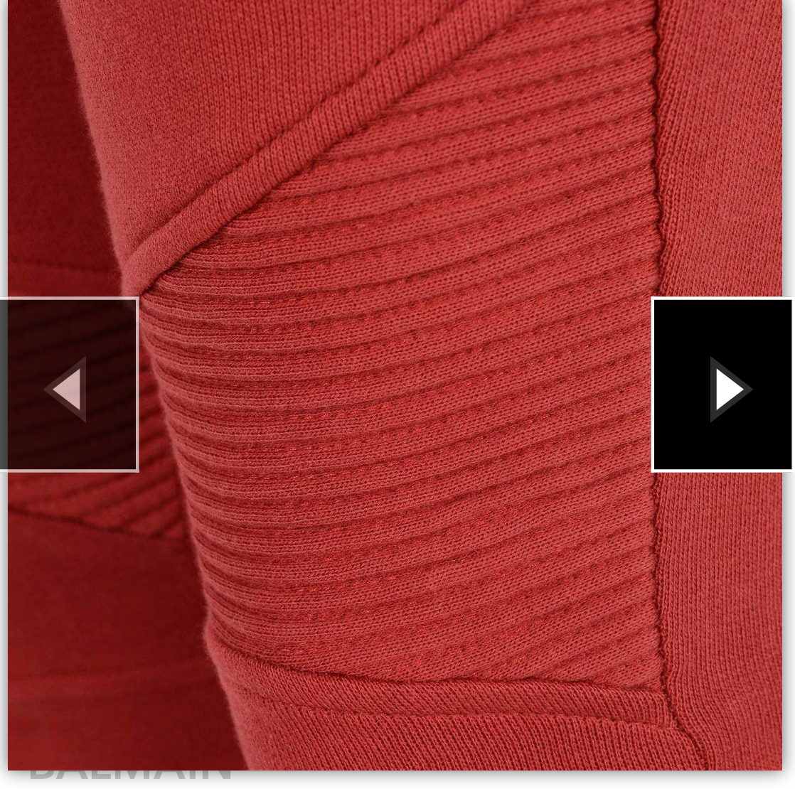 Red Cotton Jogger Trousers
