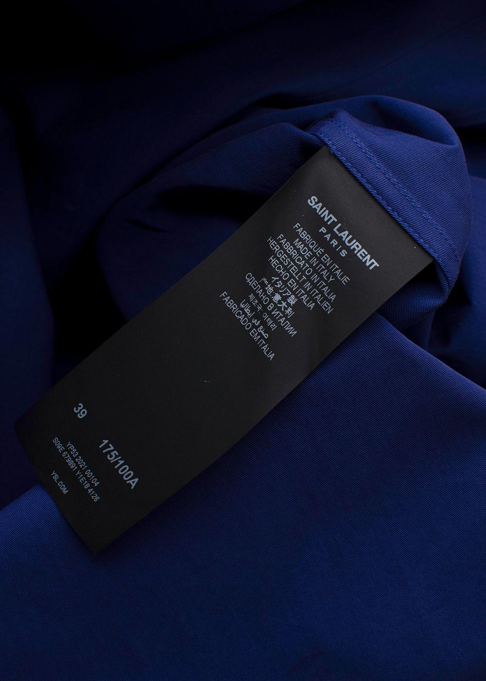 Saint Laurent Purple Cotton Overshirt