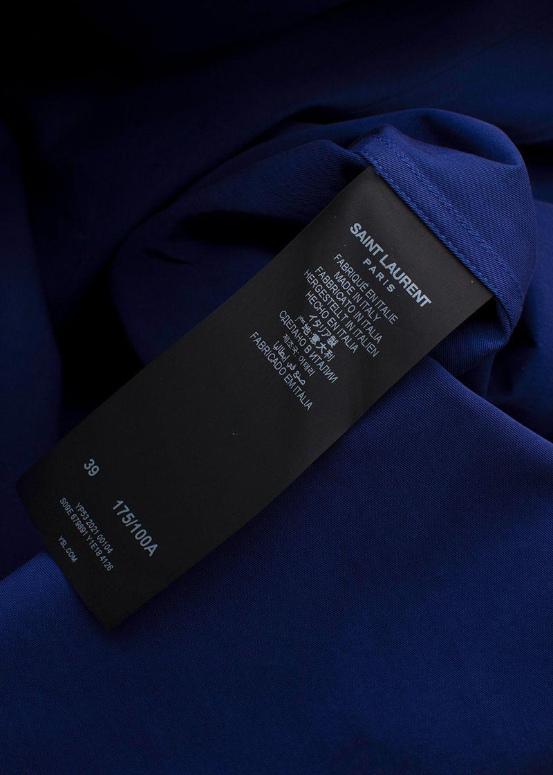 Saint Laurent Purple Cotton Overshirt