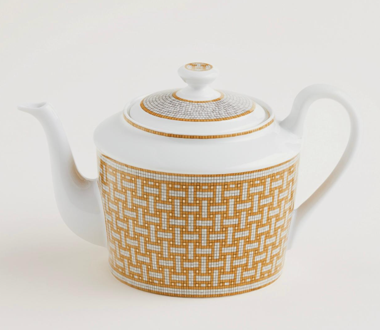 Hermes Mosaique Au 24 Gold Teapot