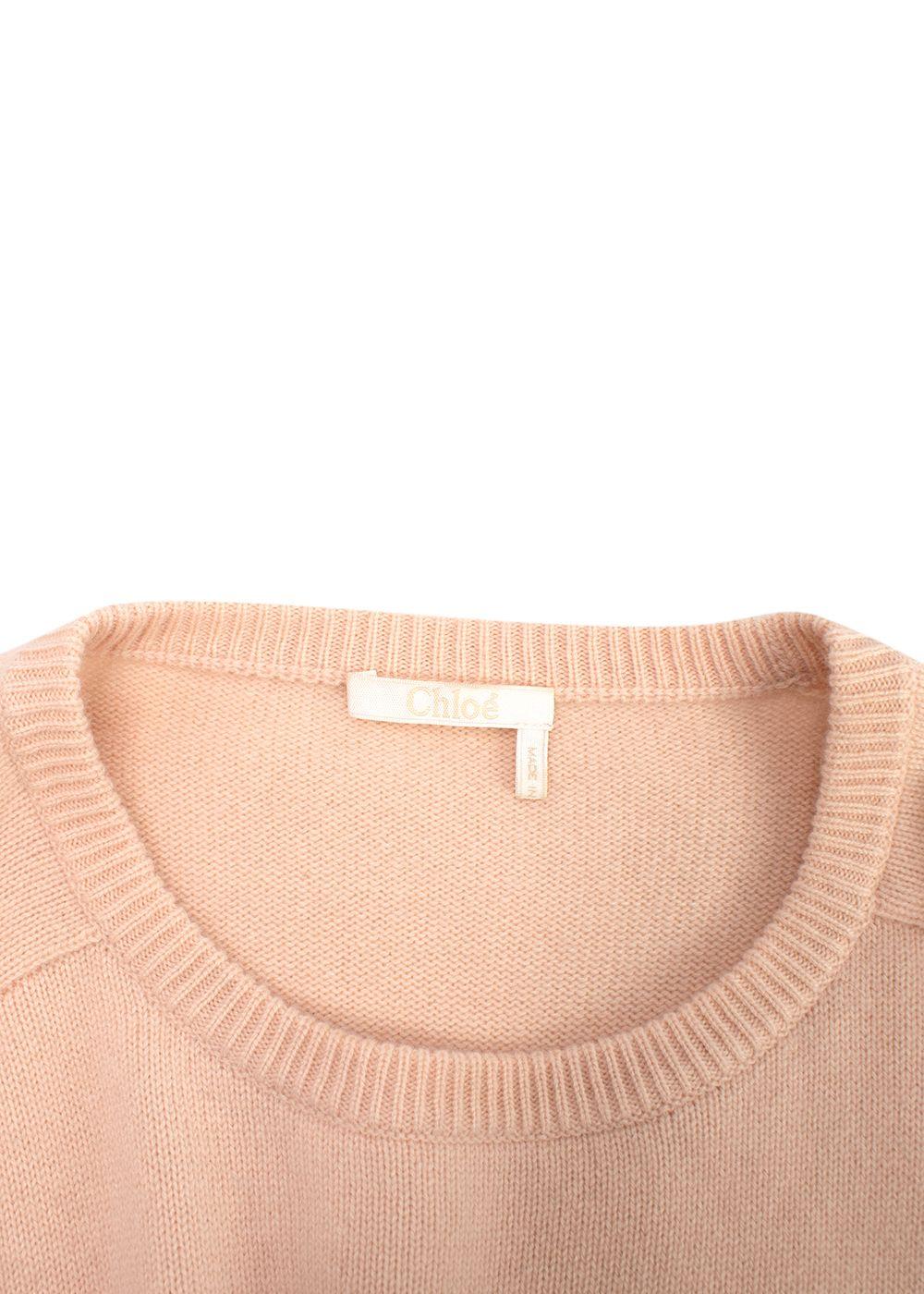 Chloe Cropped Sleeve Cashmere Jumper