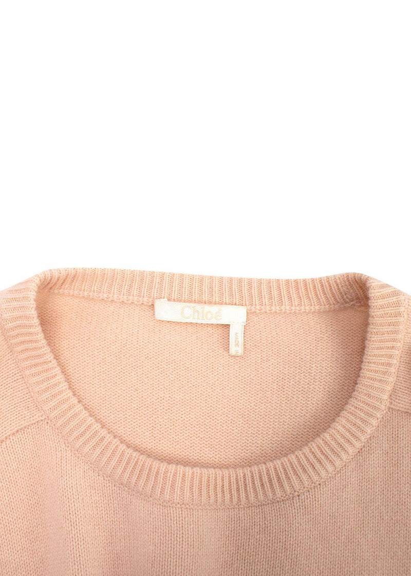 Chloe Cropped Sleeve Cashmere Jumper