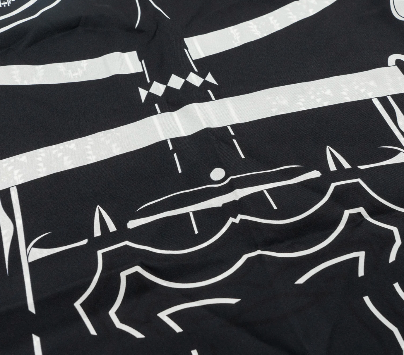 Hermes Black And White Belted Silk Dress Tunic