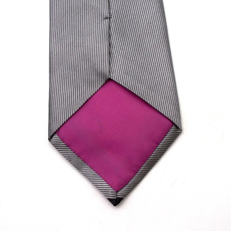 Duchamp Silver Silk Embellished Tie