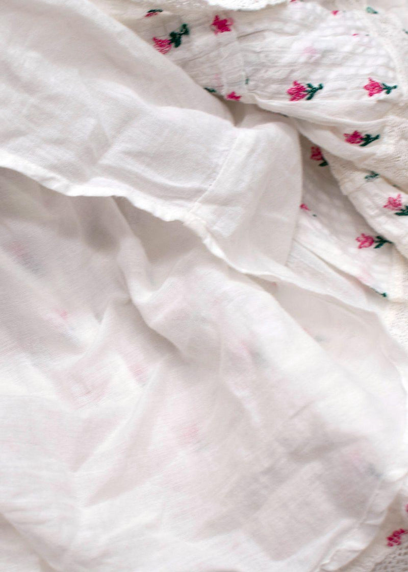 Love Shack Fancy White Floral Print Marissa Dress
