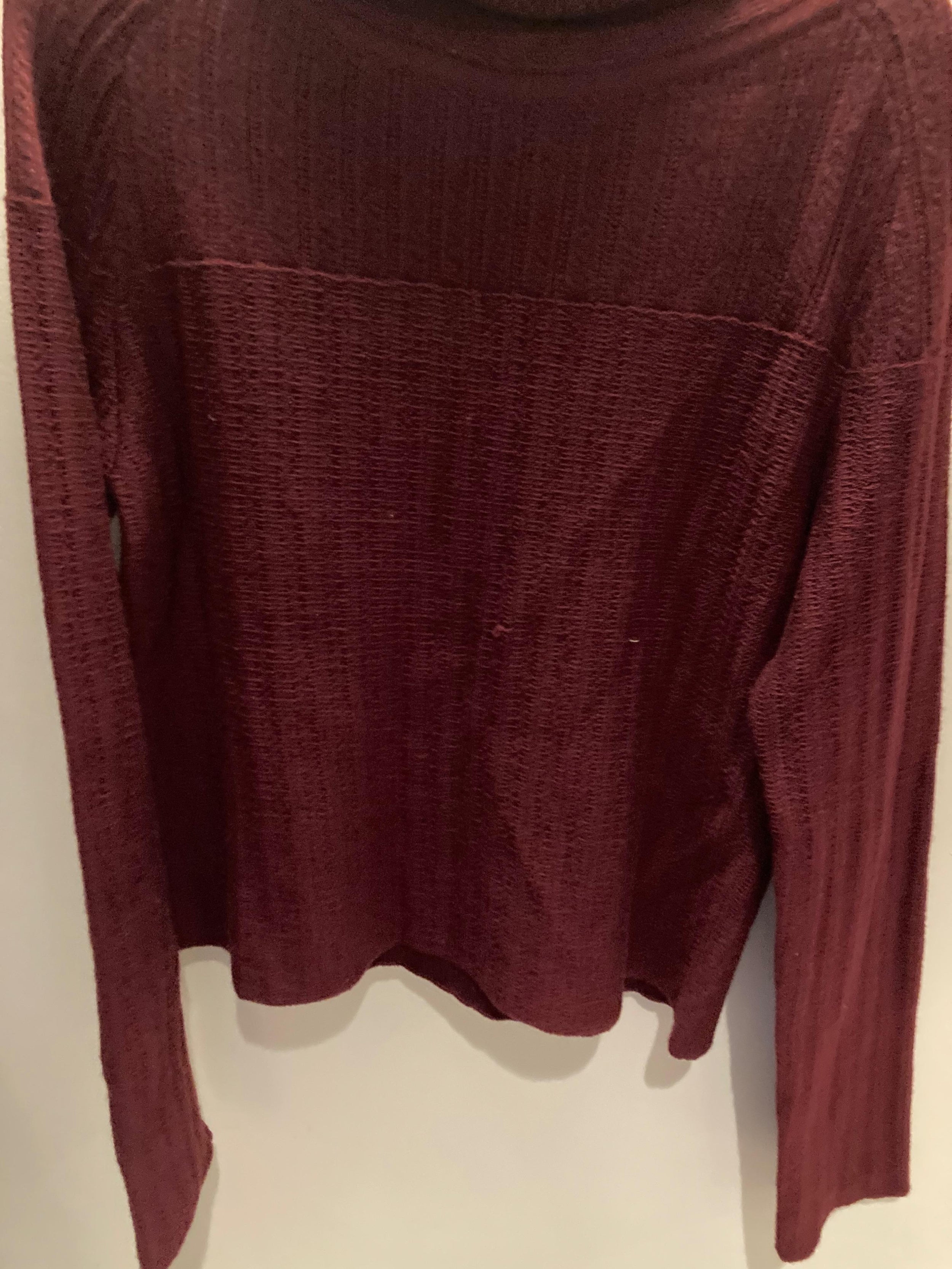 Burgundy Wool Knit Jumper