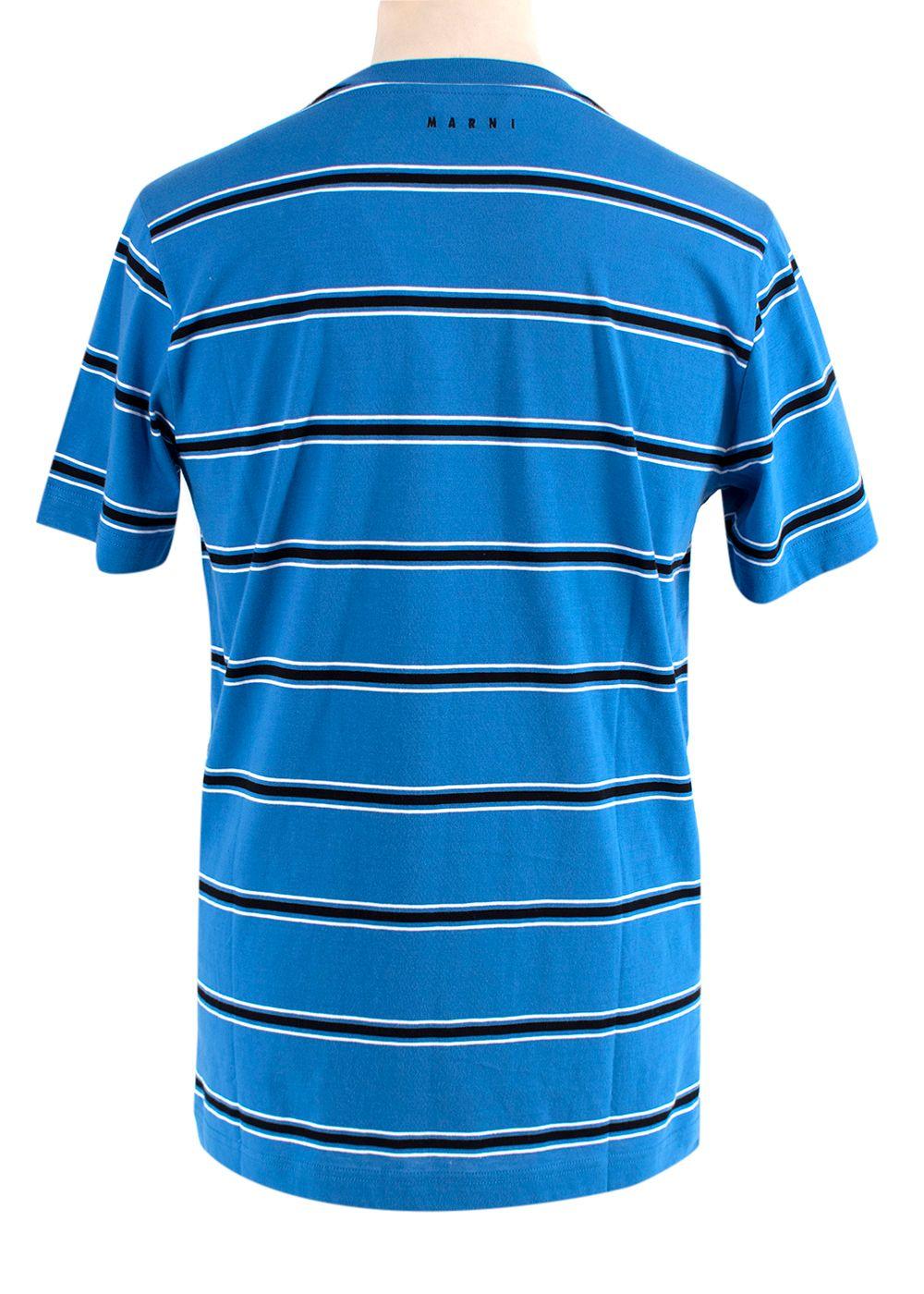 Blue & black striped T-shirt