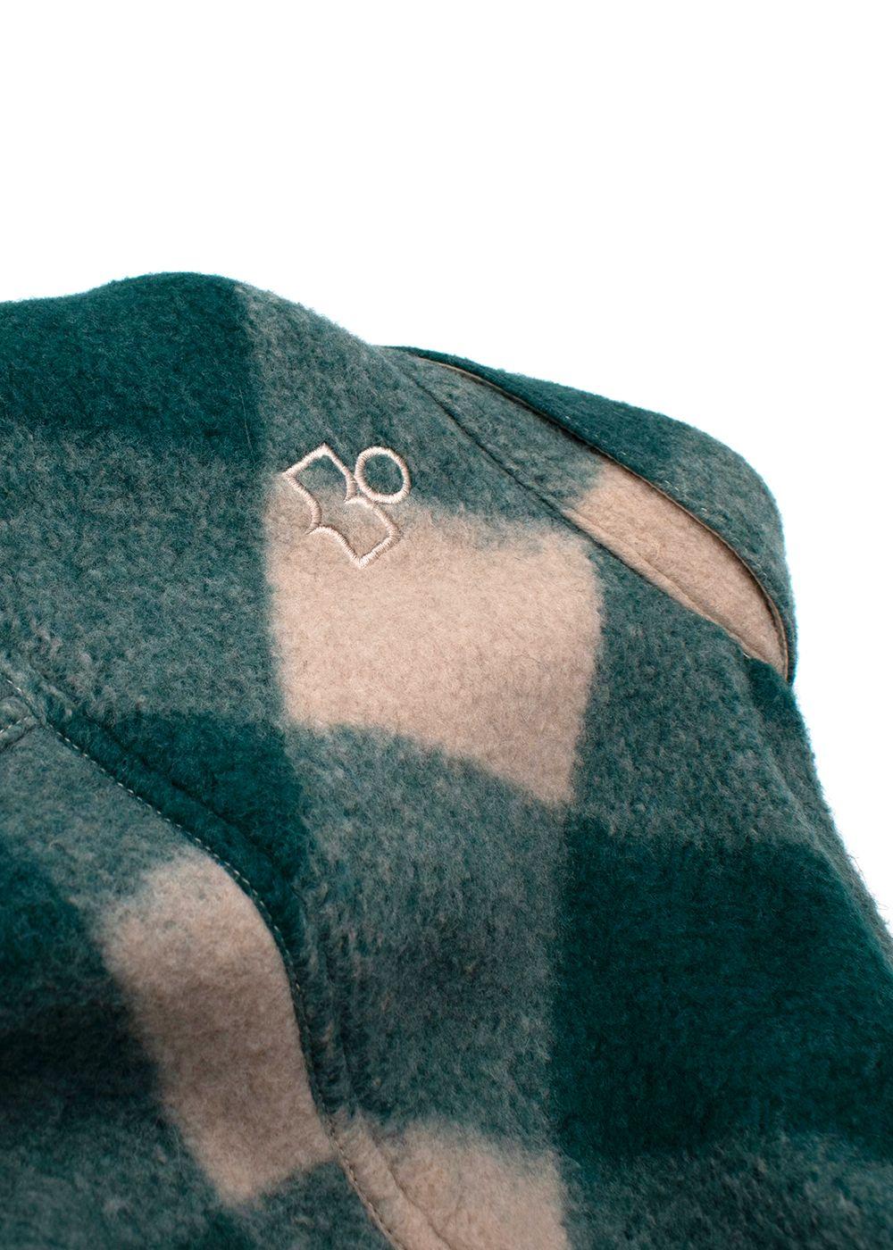 Isabel Marant Green Harveli Short Checked Jacket