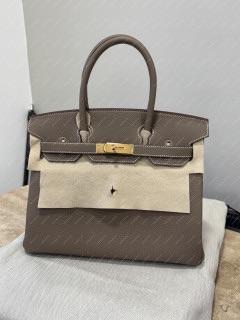 Hermes Etoupe Togo Birkin 30 With Receipt