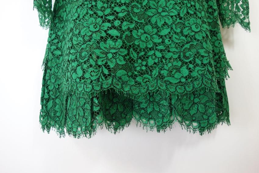 Ermanno Scervino Green Lace Shift Dress