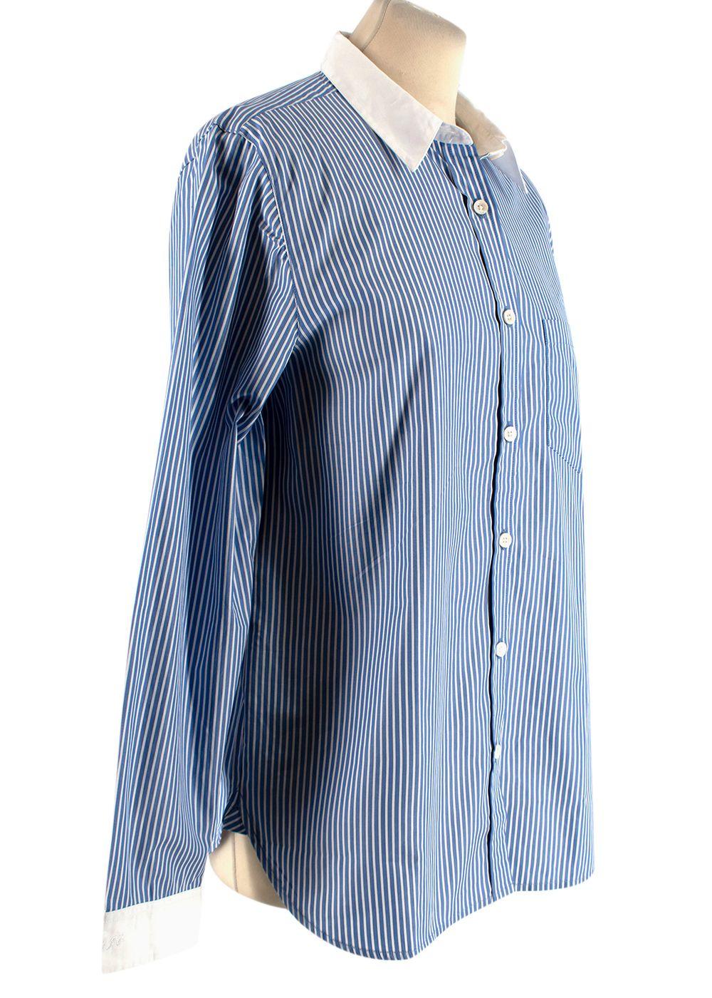 Blue & White Striped Shirt