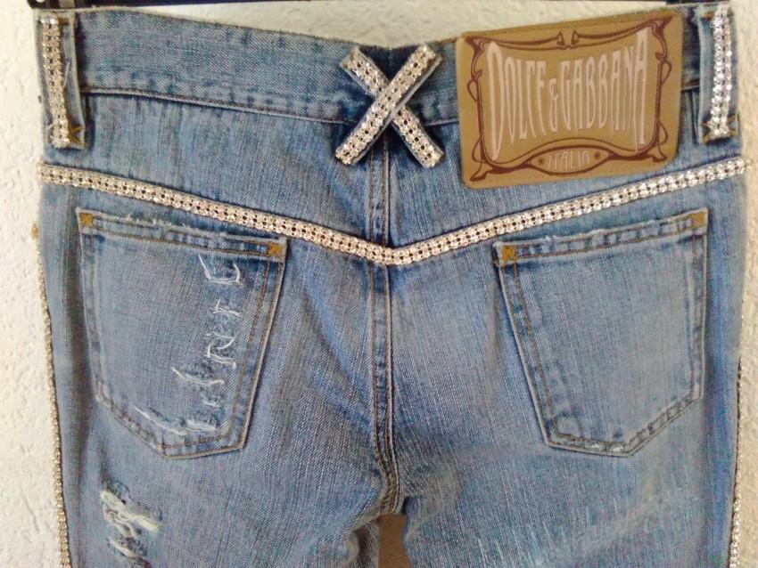Dolce & Gabbana Swarovski-Embellished Jeans