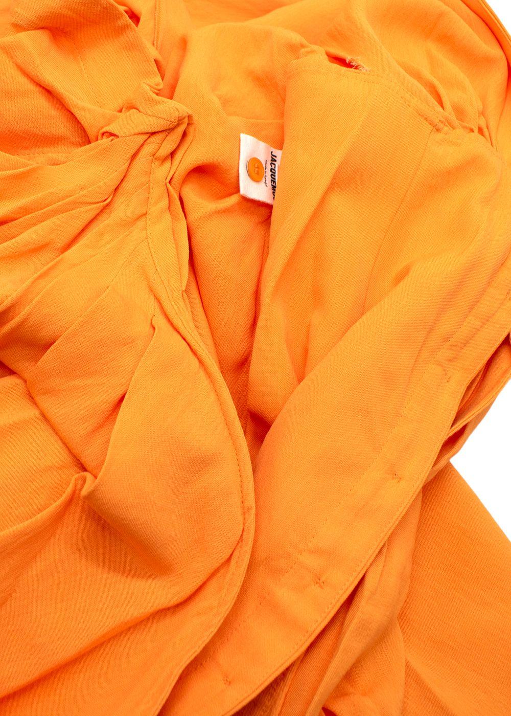 Jacquemus Orange Le Splash Mini Dress