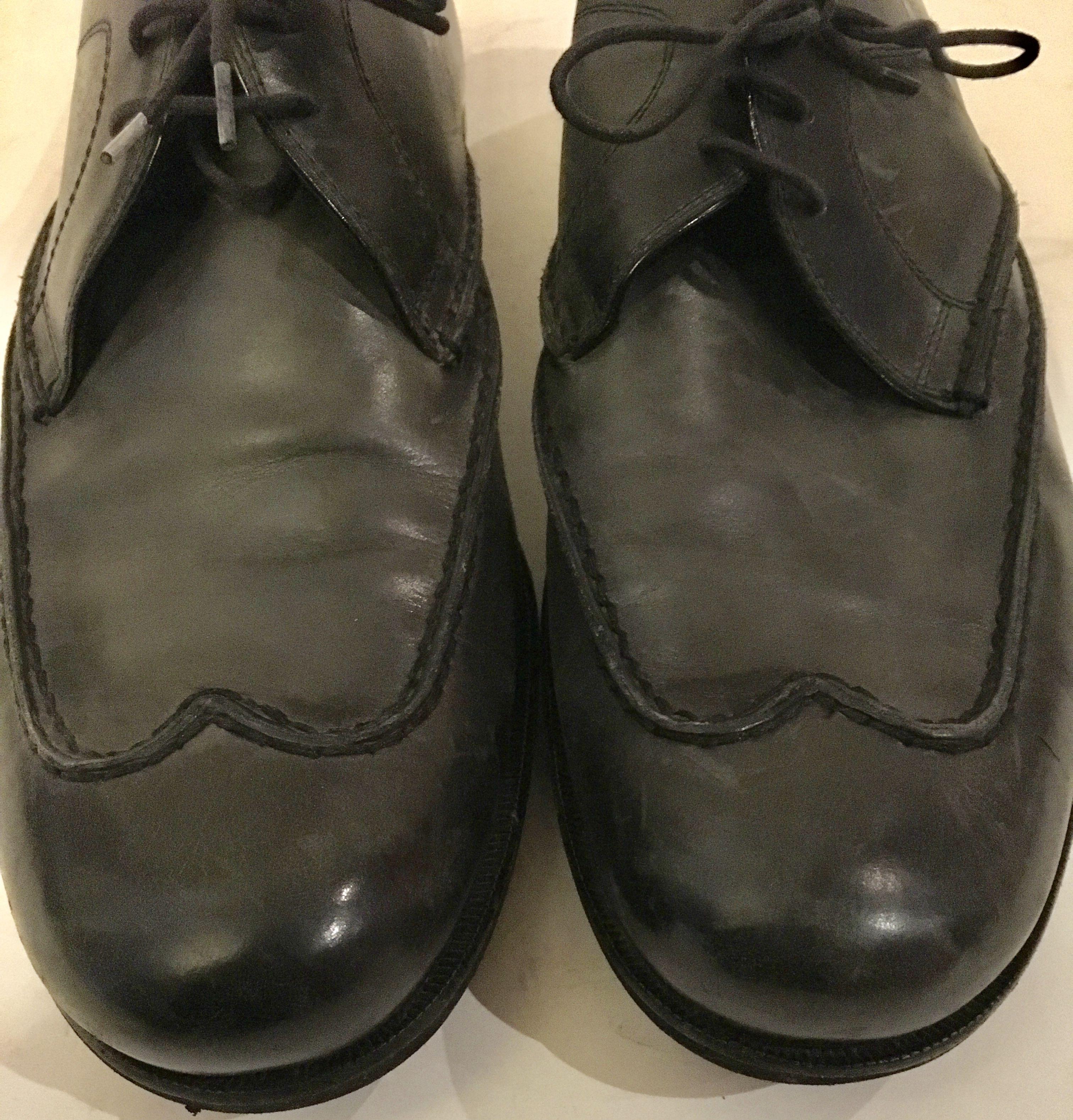 Bottega Veneta  black mens brogues