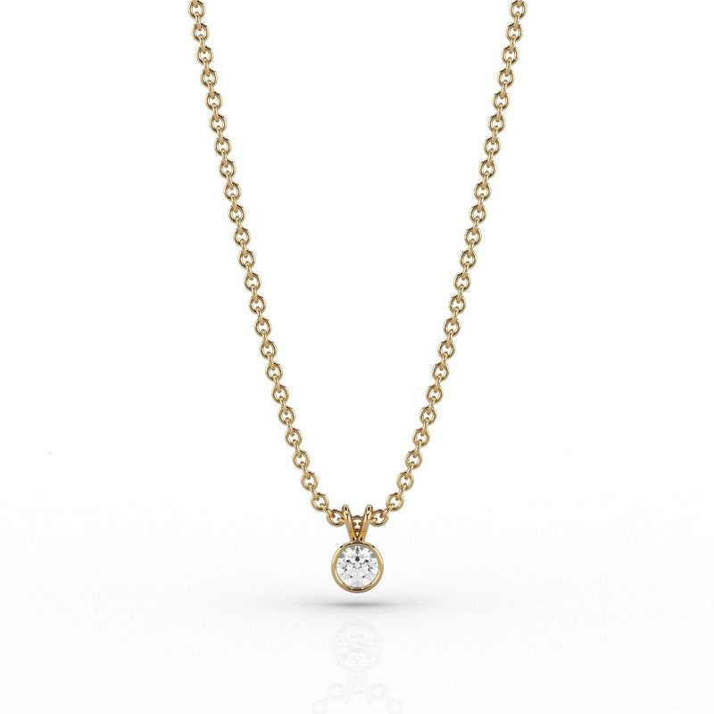 Skydiamond Rae 0.1ct Pendant in 9ct Yellow Gold