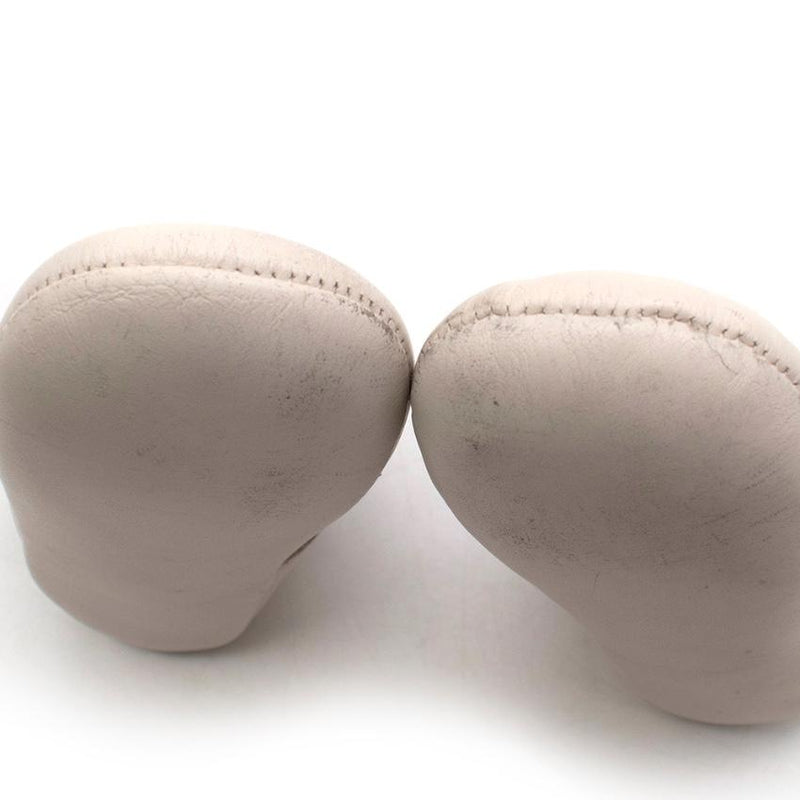 Pepa & Co Ivory Mary Jane Leather Pram Shoes