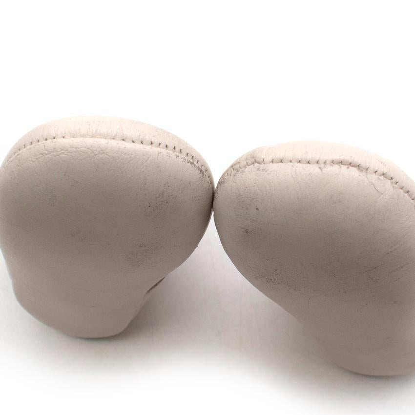 Pepa & Co Ivory Mary Jane Leather Pram Shoes