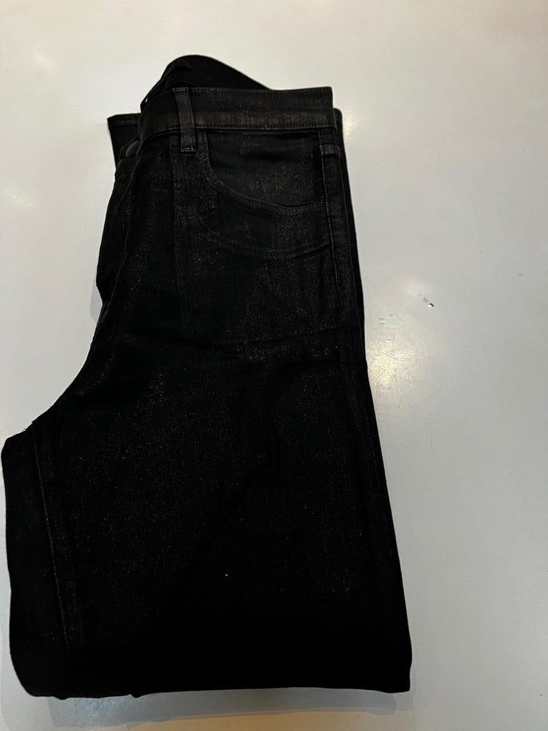 J Brand Metallic Black Skinny Jeans