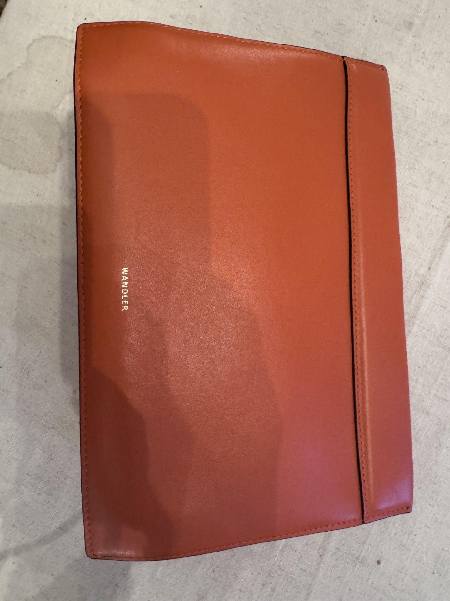 Wandler Orange Leather Shoulder Bag
