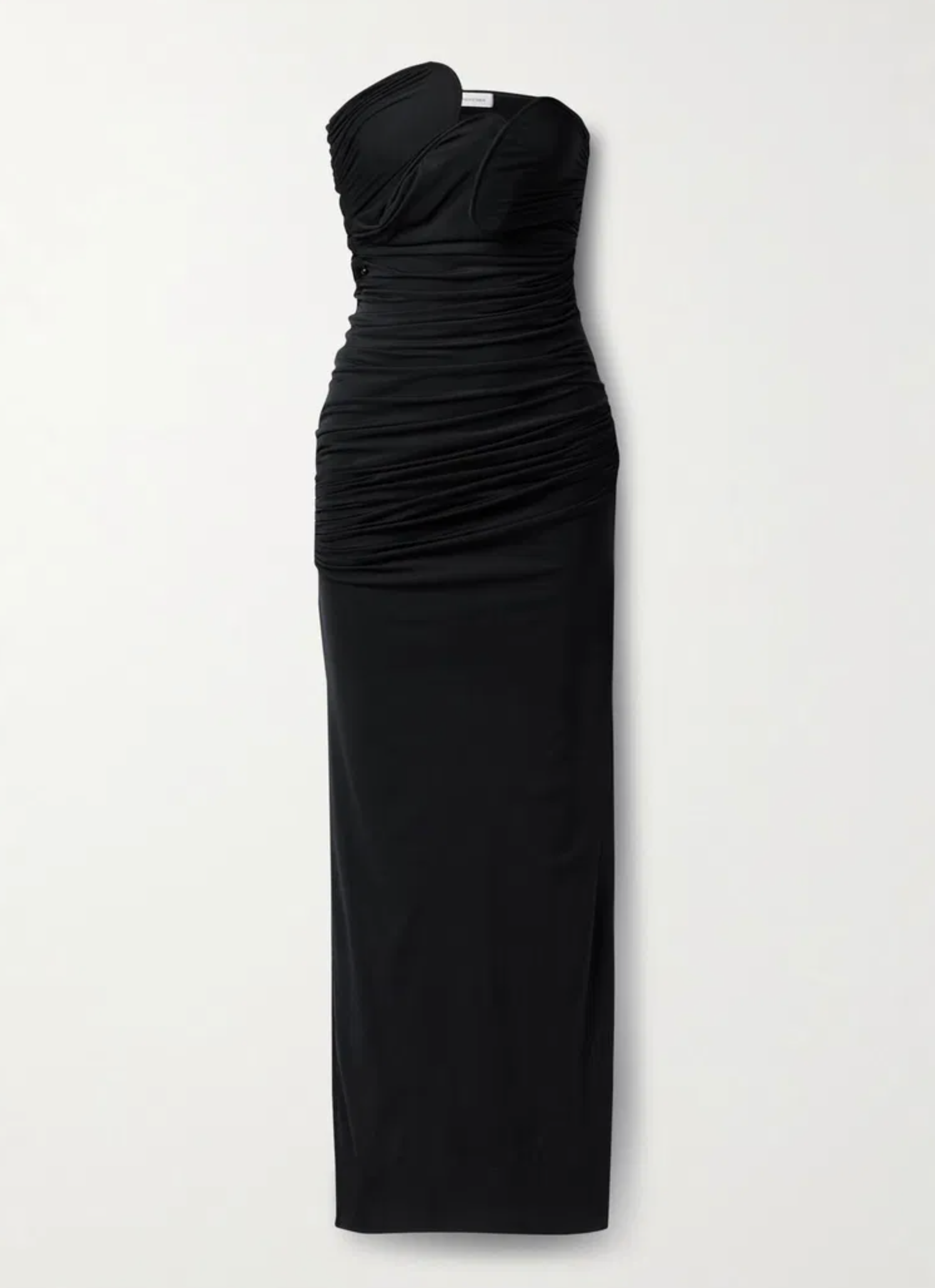 Christopher Esber Encompassed Strapless Ruched Jersey Maxi Dress