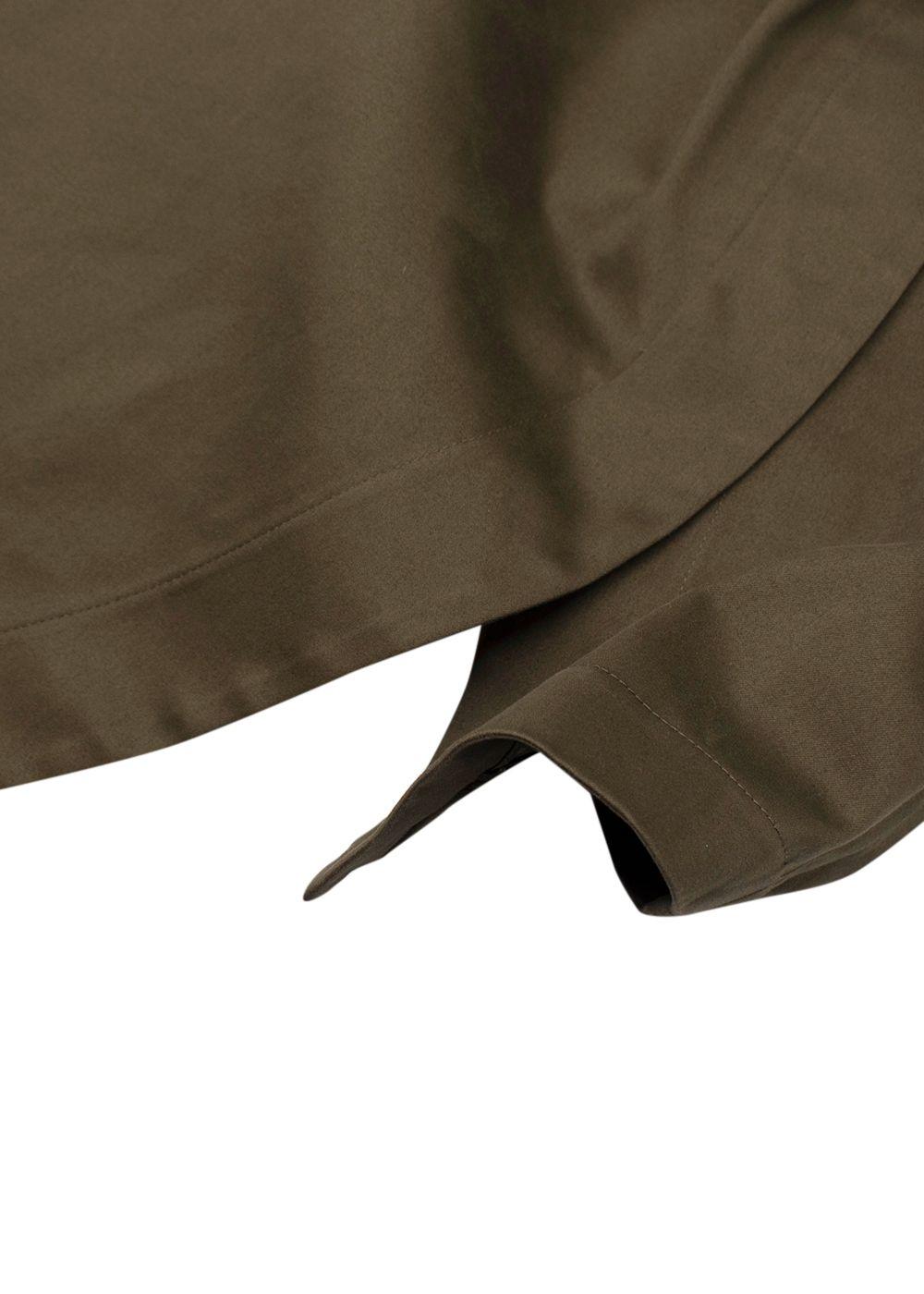 The Attico Khaki Asymmetric Mini Skirt