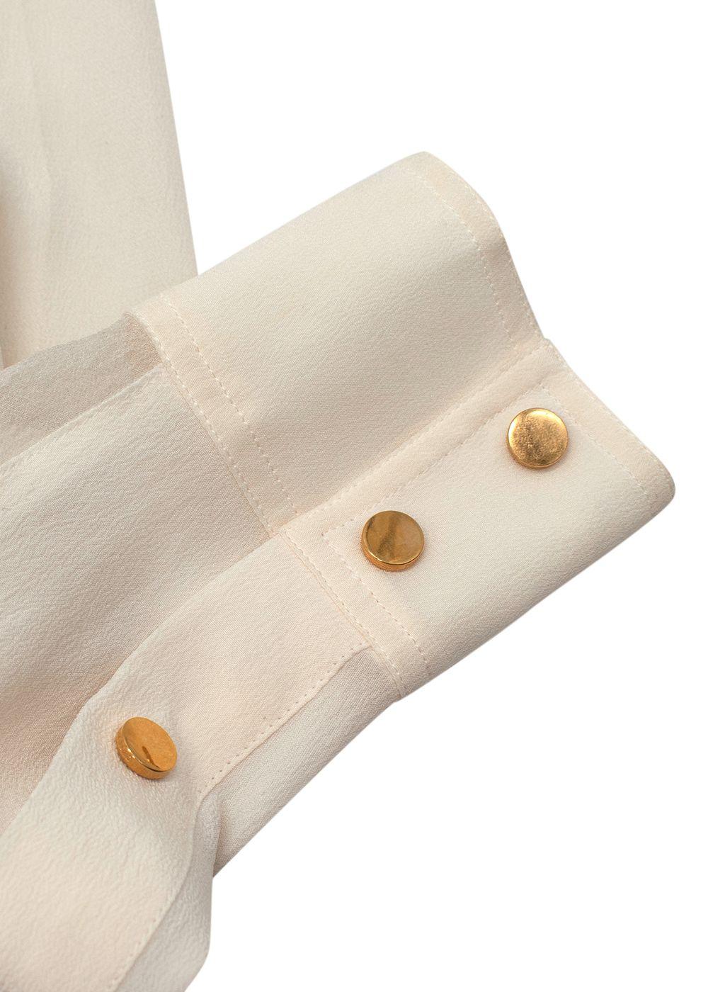 Tom Ford Cream Silk Crepe Shirt