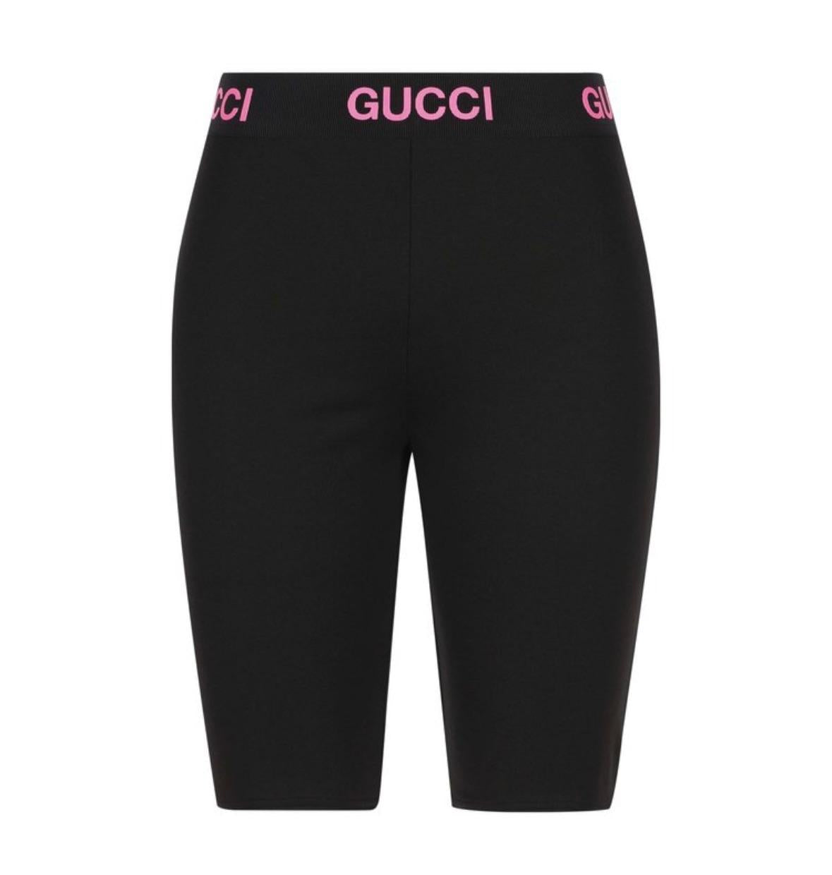 Gucci Black Technical Jersey Cycling Shorts