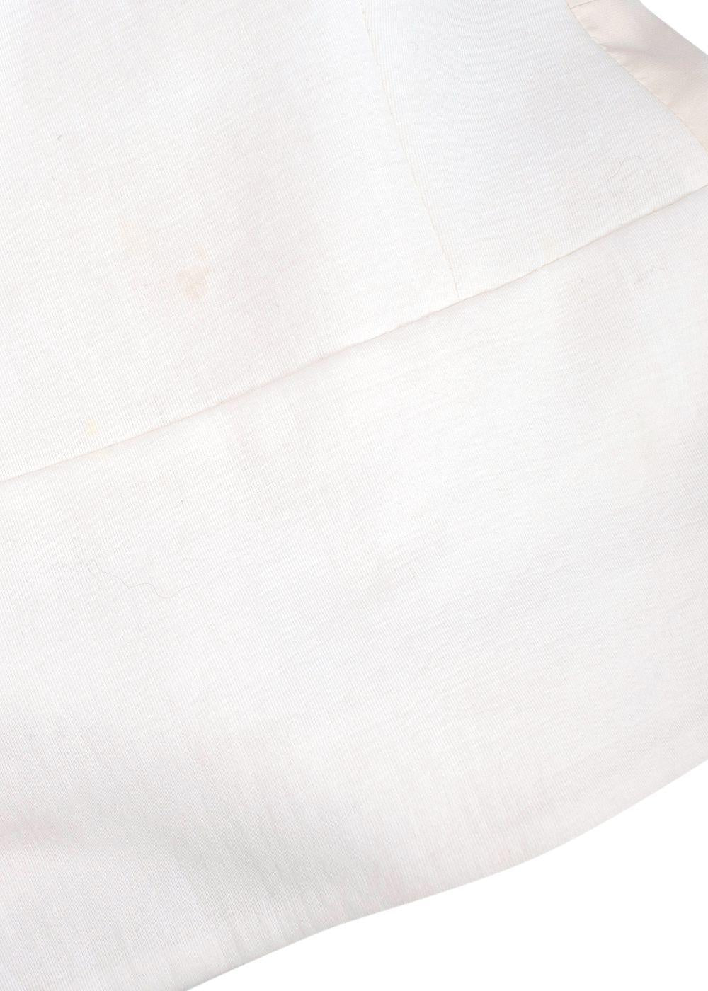 Victoria Beckham White Sleeveless Crepe Top