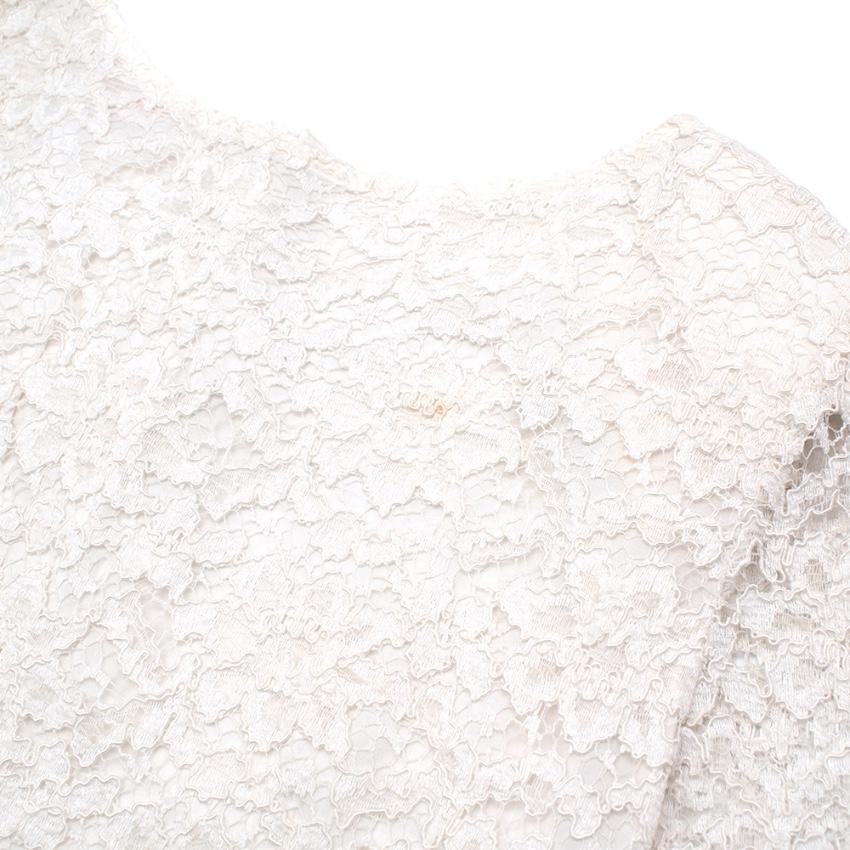 Romiga Ivory Lace Long Sleeve Top