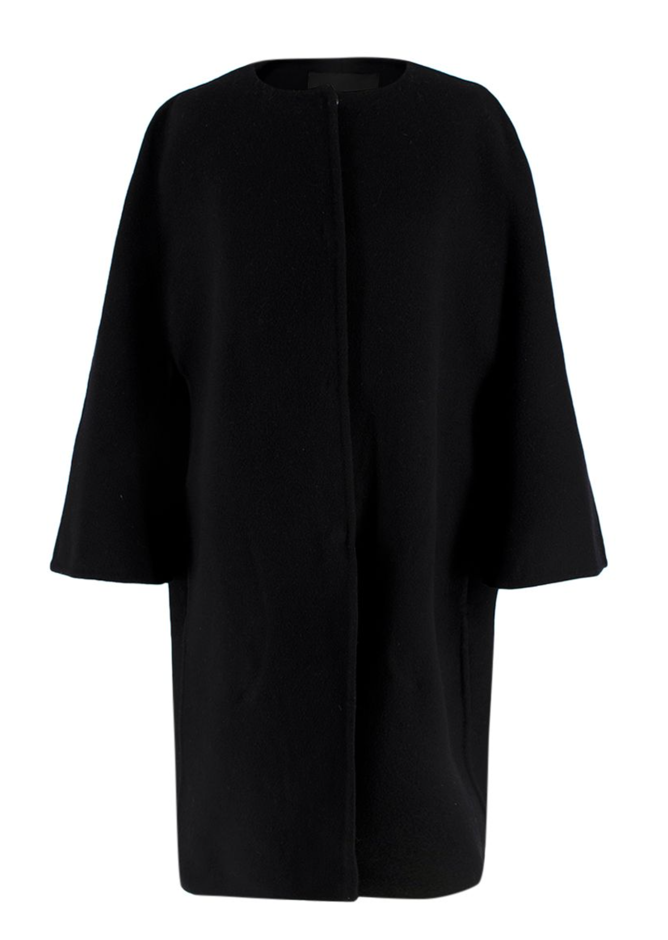Ermarnno Scervino Black Wool Coat