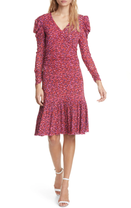 Diane von Furstenberg Alyssa Puff Long Sleeve Dress