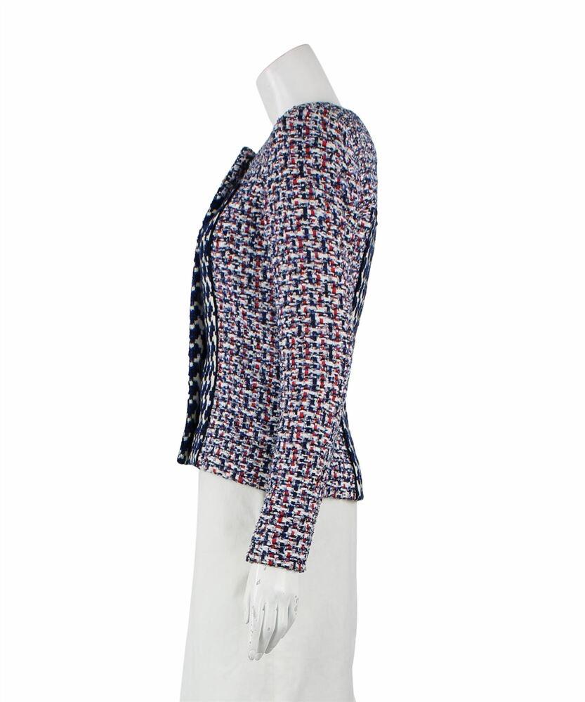 tricolour tweed jacket