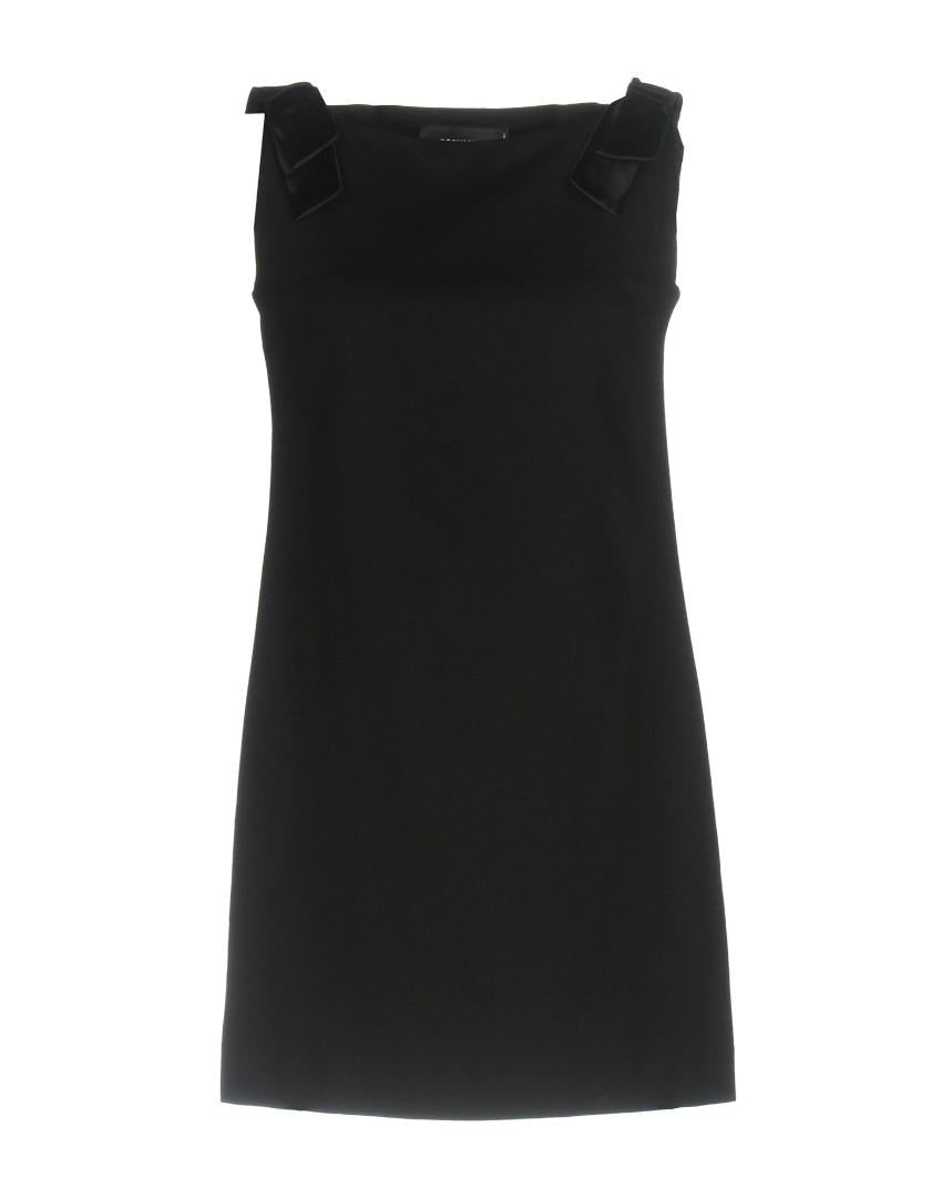 DSQUARED2 silk bow-embellished short jersey dress