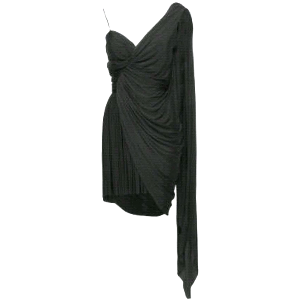 Alexander Wang Black Asymmetrical Dress