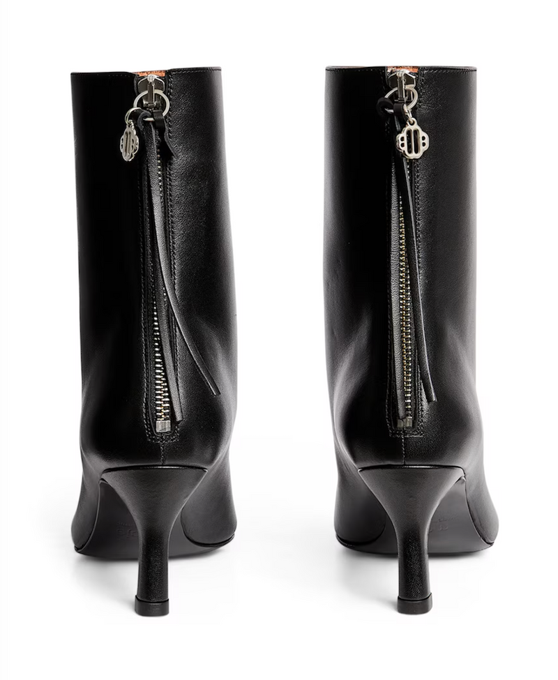 Maje Leather Ankle Boots 75