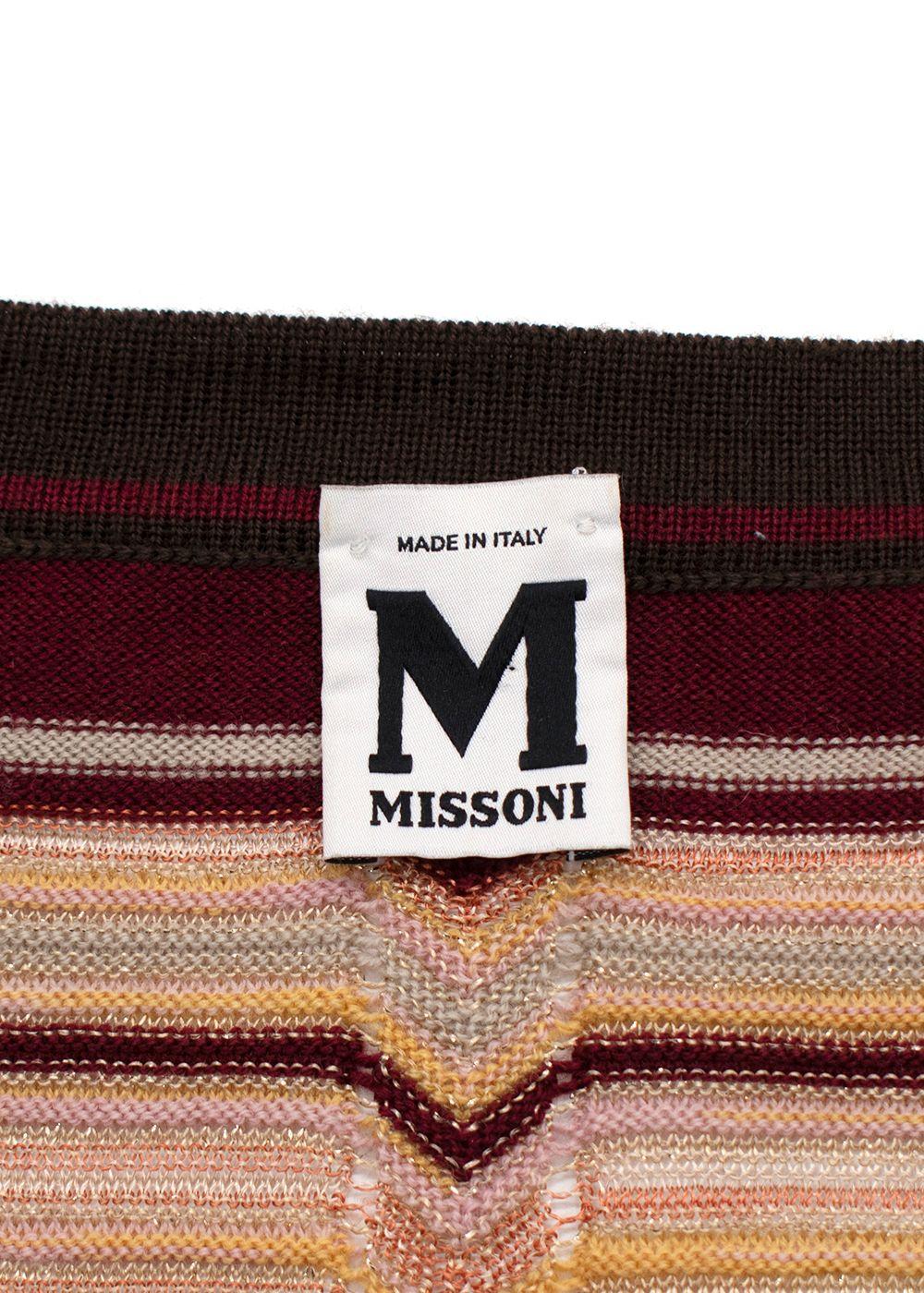 Missoni Stripe Multicolour Belted Dress