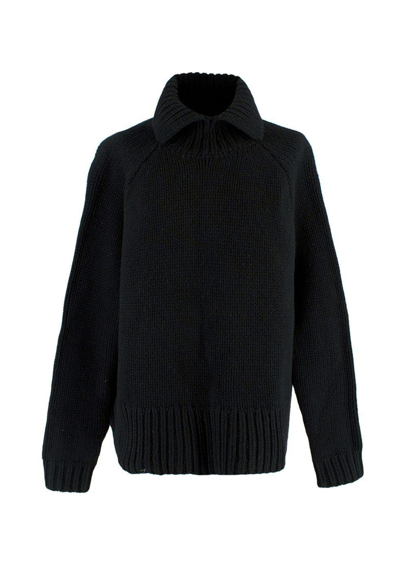 Black Merino Wool Roberta Jumper
