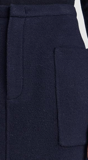 Vince Brushed Recycled Wool-Blend Pencil Skirt
