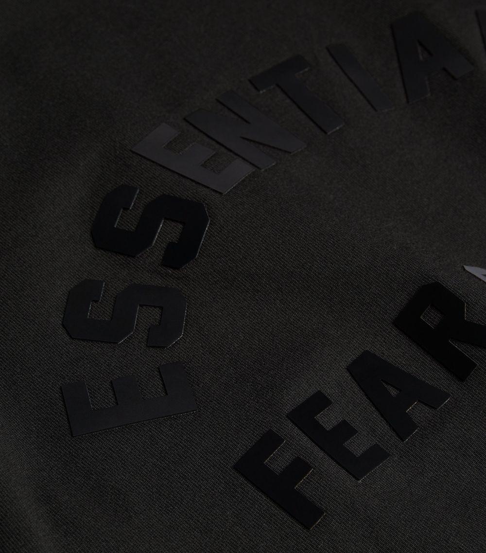 Fear Of God Essentials Black Logo Sweatshirt