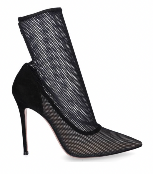 Erin Black Suede & Mesh Booties